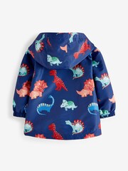 Navy Blue Dinosaur Shower Resistant Jacket (3mths-7yrs) - Image 5 of 6