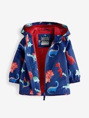 Navy Blue Dinosaur Shower Resistant Jacket (3mths-7yrs) - Image 6 of 6