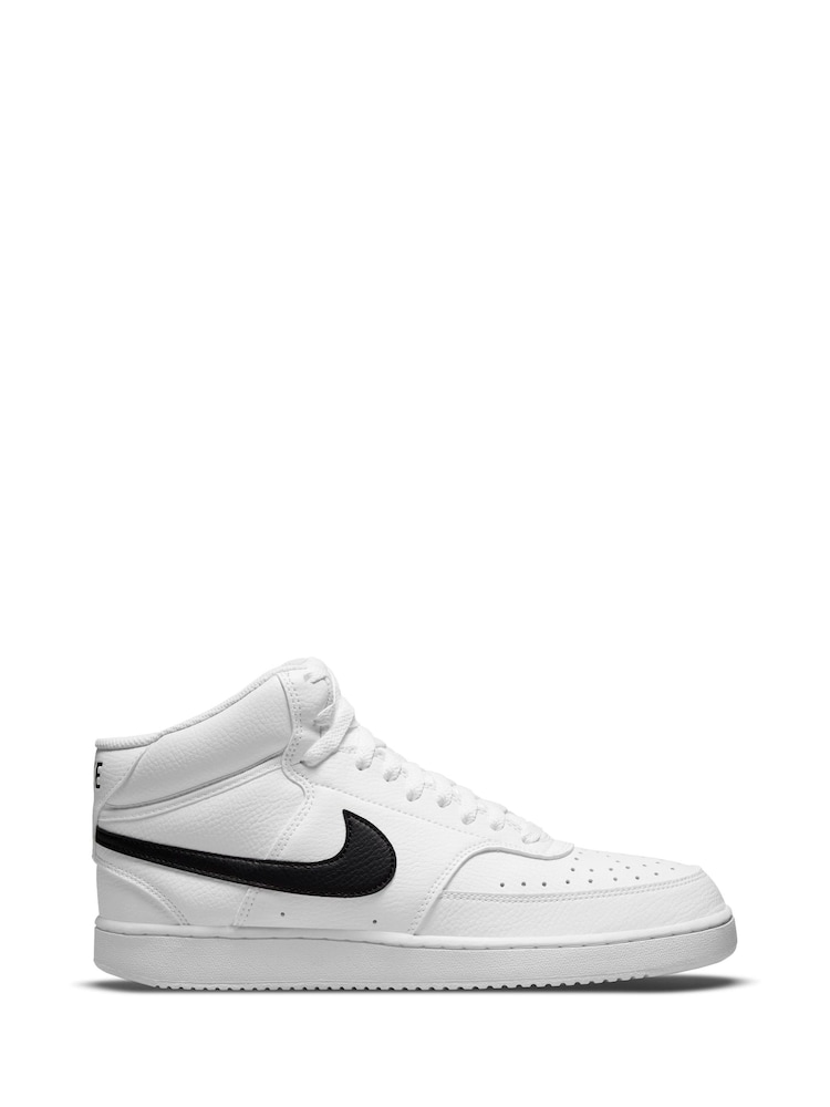 Blanco/Negro - Zapatillas de deporte abotinadas Court Vision de Nike - Imagen 1 de 8