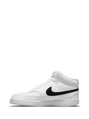 Blanco/Negro - Zapatillas de deporte abotinadas Court Vision de Nike - Imagen 2 de 8