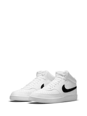 Blanco/Negro - Zapatillas de deporte abotinadas Court Vision de Nike - Imagen 3 de 8