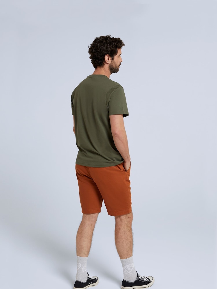 Зеленый - Animal Classico Mens 100% Cotton T-Shirt - Image 2 of 9