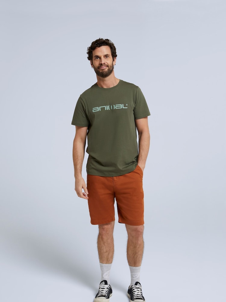 Animal Green Classico Mens 100% Cotton T-Shirt - Image 3 of 9