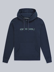 Animal Navy Blue Mens Driver Logo Hoodie - Image 6 of 10