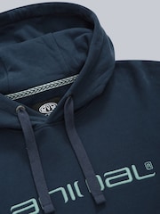 Animal Navy Blue Mens Driver Logo Hoodie - Image 8 of 10