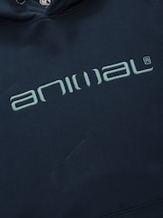 Animal Navy Blue Mens Driver Logo Hoodie - Image 9 of 10