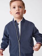 Navy Blue Harrington Jacket (3mths-7yrs) - Image 1 of 6