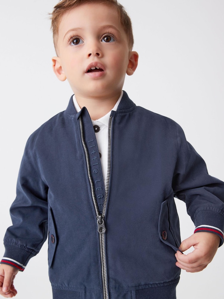 Navy Blue Harrington Jacket (3mths-7yrs) - Image 1 of 6