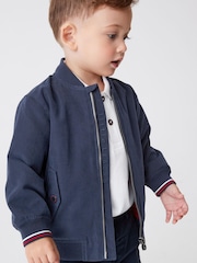 Navy Blue Harrington Jacket (3mths-7yrs) - Image 3 of 6