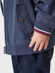 Navy Blue Harrington Jacket (3mths-7yrs) - Image 4 of 6
