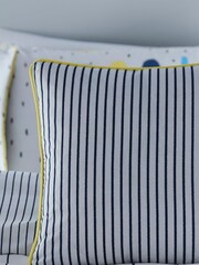 Appletree Blue Kids Vibe Filled 100% Cotton Cushion - Image 2 of 2