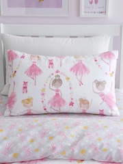 Bedlam Pink Kids Ballet Dancer Duvet Cover And Pillowcase Set - Image 2 of 4