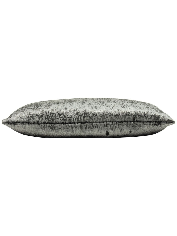 Kai Black Lynx Velvet Jacquard Feather Filled Cushion - Image 2 of 3