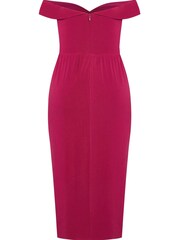 Roza obleka City Chic Ripple Love - Slika 4 iz 4