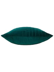 Furn Teal Blue 45 x 45cm Mangata 100% Cotton Velvet Cushion - Image 3 of 4