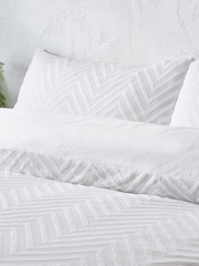 Yard Stone Chevron Tuft 100% Cotton Duvet Cover Set - Image 2 of 3