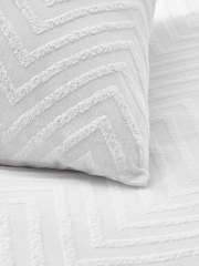 Yard Stone Chevron Tuft 100% Cotton Duvet Cover Set - Image 3 of 3
