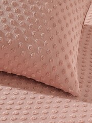 Yard Blush Pink Chevron Tuft 100% Cotton Duvet Cover Set - Image 3 of 3