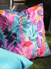 furn. Multi Psychadelic Jungle Water Resistant Outdoor Cushion - Image 1 of 5