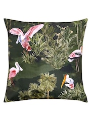 Riva Paoletti Bottle Green Platalea Water Resistant Outdoor Floor Cushion - Image 3 of 5