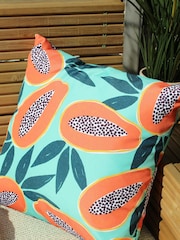 furn. Aqua Blue Papaya Water Resistant Outdoor Cushion - Image 1 of 4