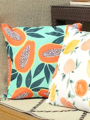 furn. Aqua Blue Papaya Water Resistant Outdoor Cushion - Image 2 of 4