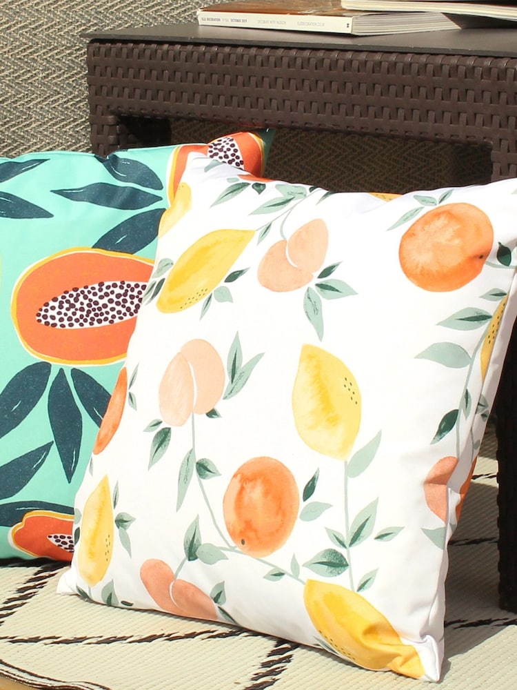 furn. White Les Fruits Water Resistant Outdoor Cushion - Image 2 of 5
