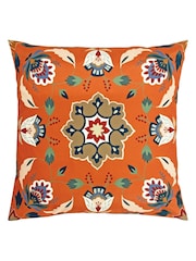 furn. Orange Folk Flora Water Resistant Outdoor Cushion - Image 3 of 6