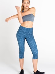 Dare 2b Grey Influential 3/4 Recycled Running Leggings - Image 1 of 9