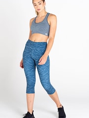 Dare 2b Grey Influential 3/4 Recycled Running Leggings - Image 2 of 9