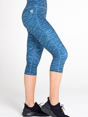 Dare 2b Grey Influential 3/4 Recycled Running Leggings - Image 4 of 9