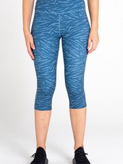 Dare 2b Grey Influential 3/4 Recycled Running Leggings - Image 5 of 9