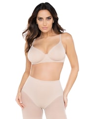 Mirclesuit Tummy Control Boy Warm Beige Waistline Sheer Rear Lifting Shorts - Image 1 of 6