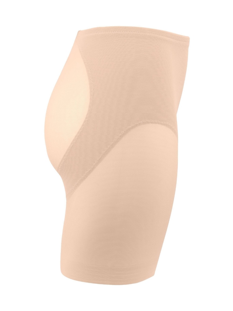 Mirclesuit Tummy Control Boy Warm Beige Waistline Sheer Rear Lifting Shorts - Image 6 of 6