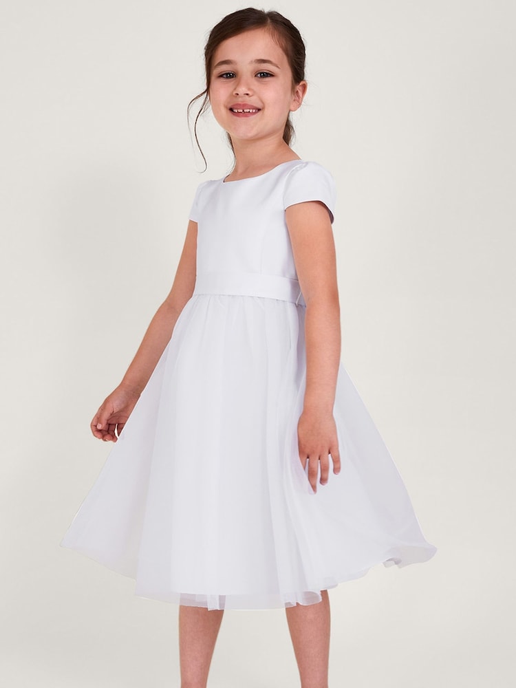 Monsoon White Tulle Bridesmaid Dress - Image 1 of 5