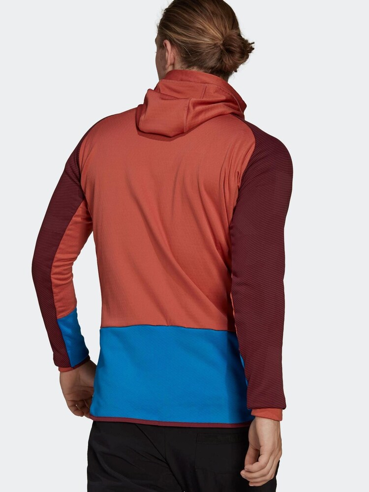 adidas Black Terrex Tech Flooce Hooded Hiking Fleece Jacket - Image 2 of 7