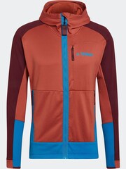 adidas Black Terrex Tech Flooce Hooded Hiking Fleece Jacket - Image 5 of 7