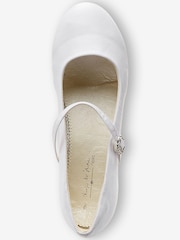 White Satin Heeled Bridesmaid Collection Occasion Shoes - Image 3 of 5