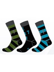 CR7 Boys Black Socks Three Pack - Image 1 of 4