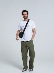 Белый - Animal Classico Mens 100% Cotton T-Shirt - Image 3 of 10