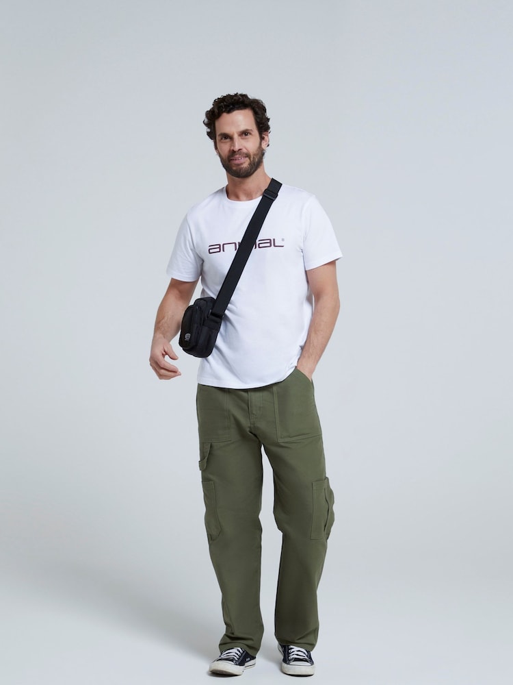 Animal White Classico Mens 100% Cotton T-Shirt - Image 3 of 10