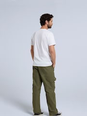 Белый - Animal Classico Mens 100% Cotton T-Shirt - Image 5 of 10