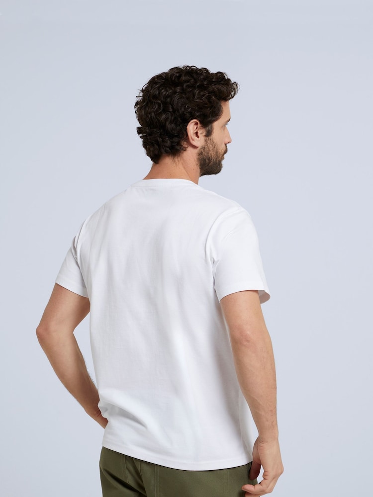 Animal White Classico Mens 100% Cotton T-Shirt - Image 6 of 10