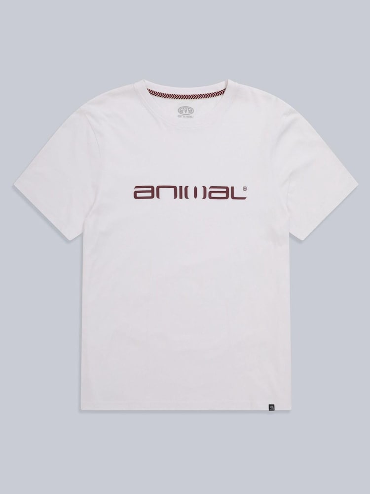 Animal White Classico Mens 100% Cotton T-Shirt - Image 7 of 10
