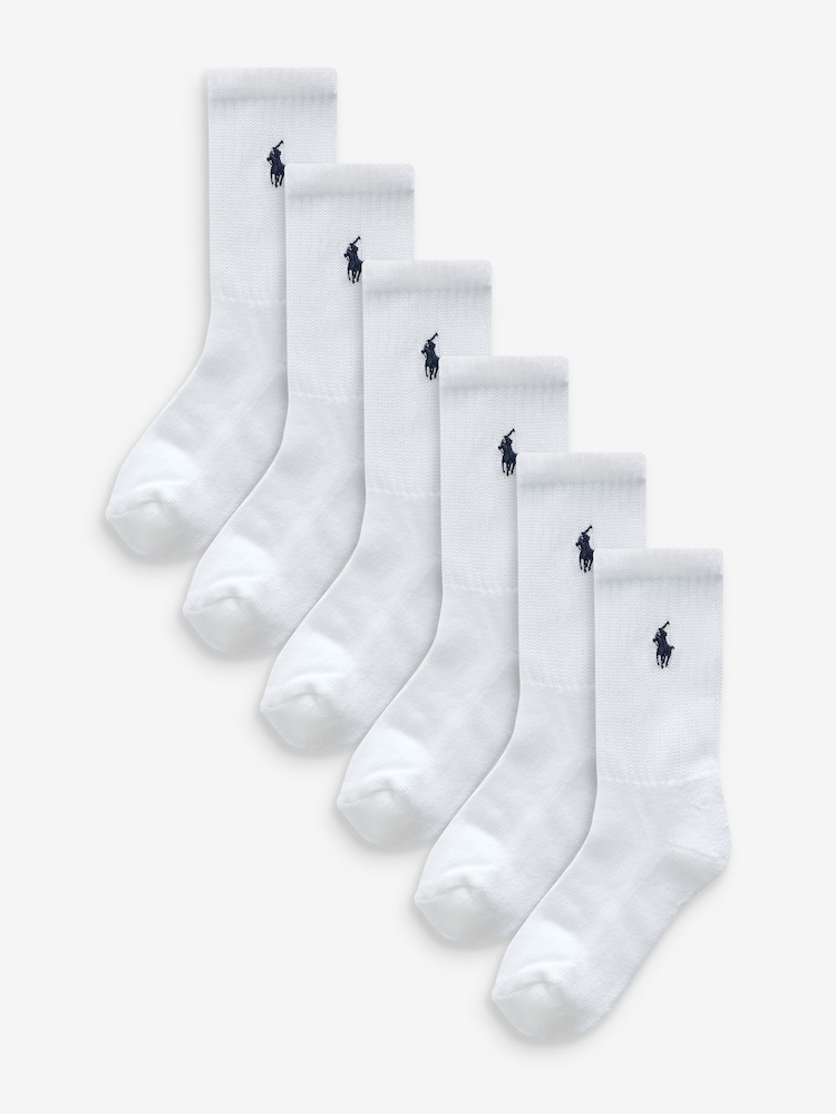 Polo Ralph Lauren dečki z logotipom 100% bombažne nogavice 6 pak - Slika 1 iz 4
