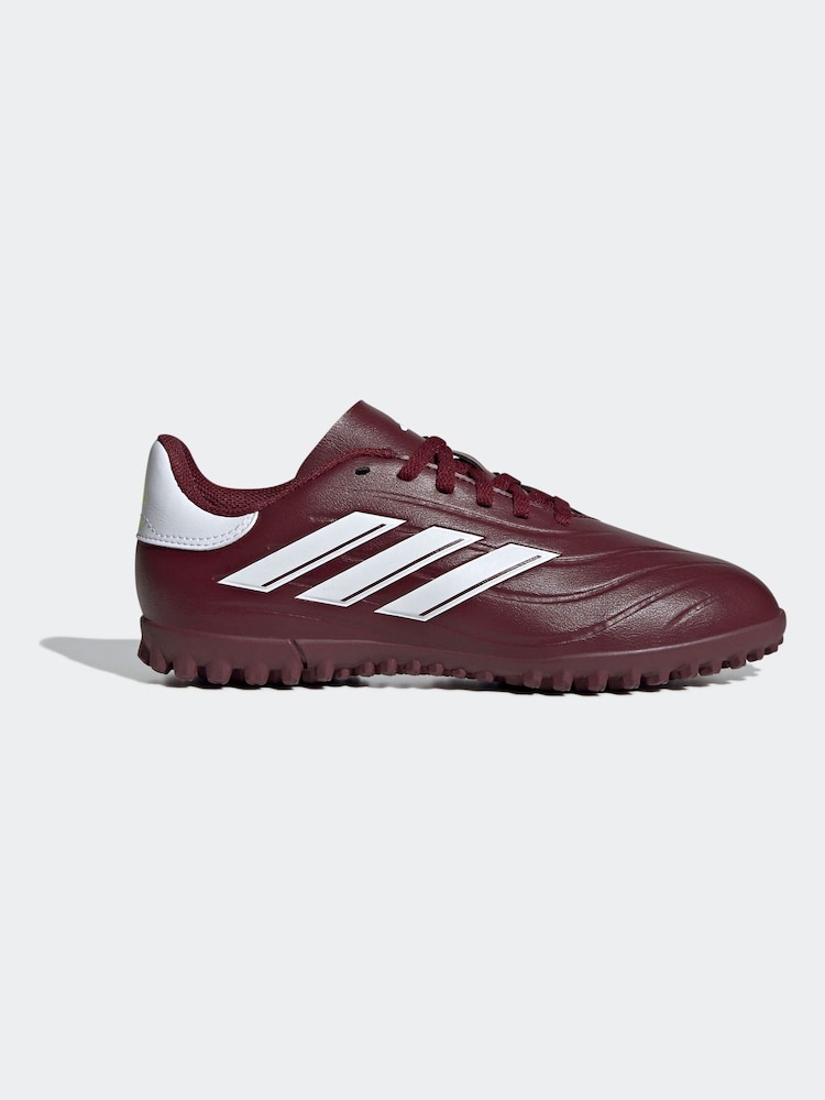 adidas Red/White Football Copa Pure II Club Turf Kids Boots - Image 1 of 2