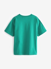 Green Football 100% Cotton Embroidered T-Shirt (3-16yrs) - Image 2 of 3