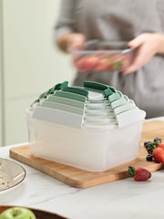 Joseph Joseph 5 Piece Sage Green Nest Lock Container Set - Image 1 of 4