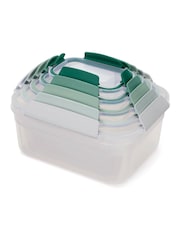 Joseph Joseph 5 Piece Sage Green Nest Lock Container Set - Image 3 of 4