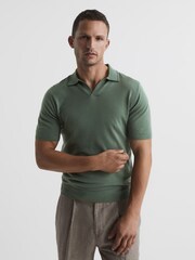 Reiss Rosemary Duchie Wool Open Collar Polo Shirt - Image 1 of 6
